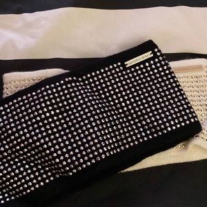 Black w/ silver studs head neck wrap Michael lots